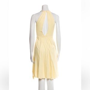 Diane von Furstenberg Yellow Mini Dress